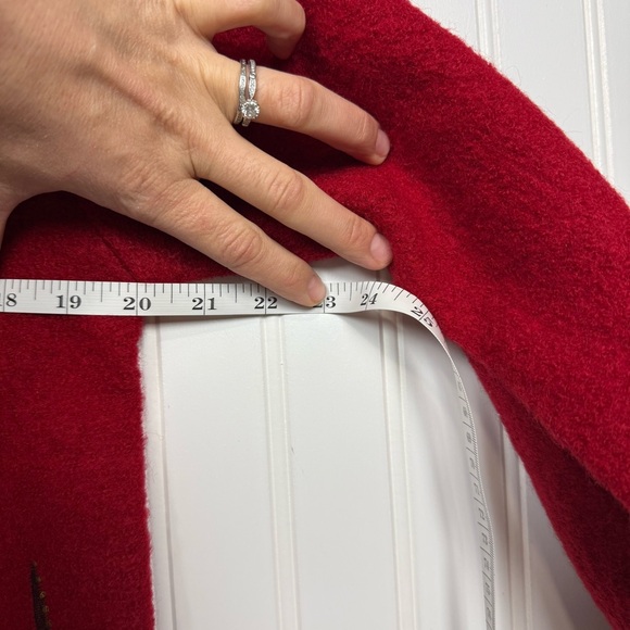 Vintage Lisa International Jacket Size Medium 100% Boiled Wool Zip Black Panther - Picture 7 of 12